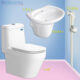 Combo khuyến mãi trọn bộ bồn cầu, bệt vệ sinh két liền 1 khối Viglacera V68 , chậu rửa lavabo VTL2 kèm chân đỡ BS503, Vòi xịt vệ sinh bồn cầu VG826