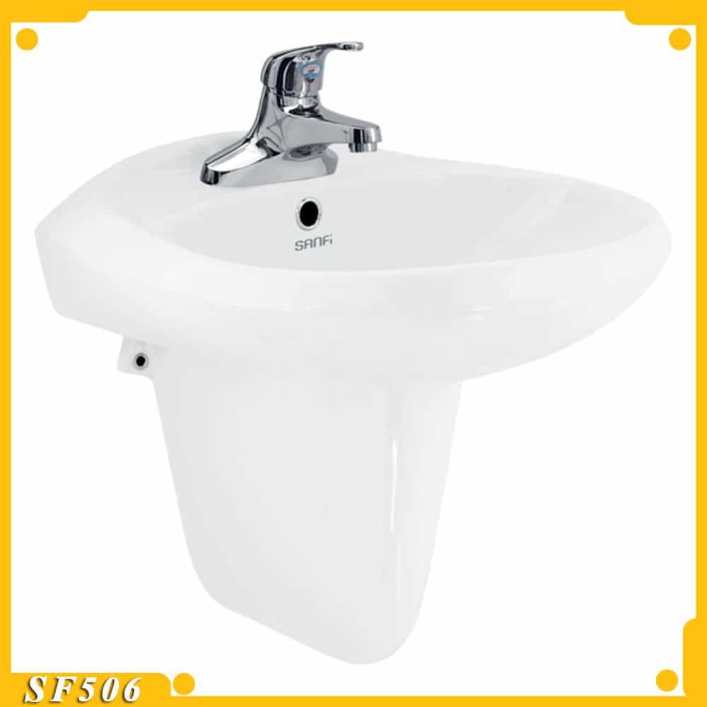 chau rua lavabo treo tuong viglacera sanfi s506