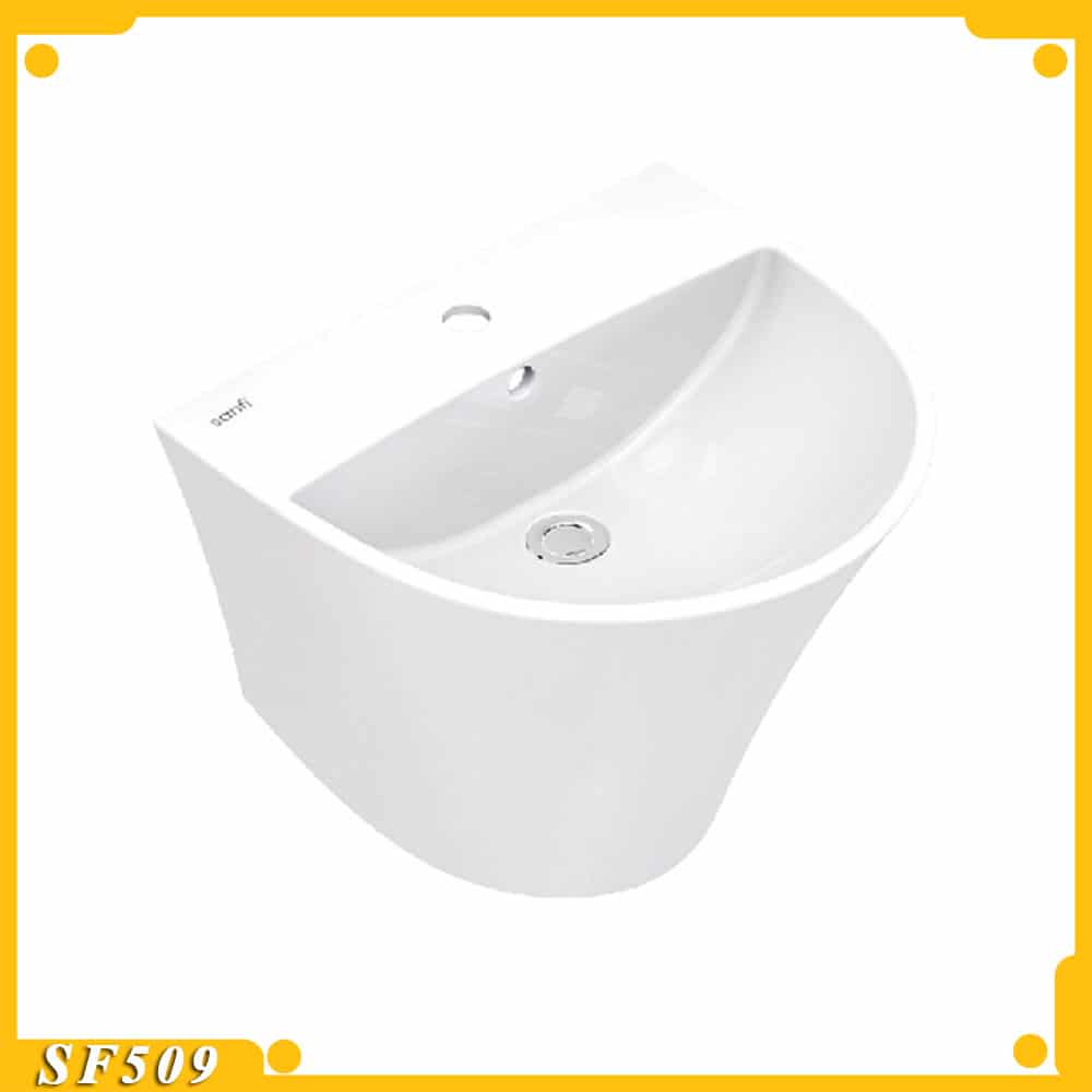 chau rua lavabo treo tuong viglacera sanfi s509