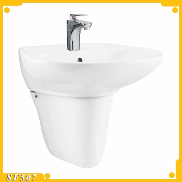 Chậu rửa lavabo treo tường Viglacera Sanfi S507