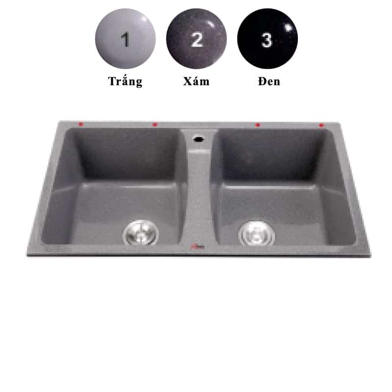 Bồn chậu rửa chén đá nhân tạo Dakoshi R203 Bồn chậu rửa chén đá nhân tạo Dakoshi R203