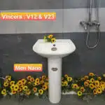chau rua lavabo vincera v12 kem chan do v22-3