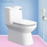 Bồn cầu, bệt vệ sinh két liền 1 khối Viglacera V816 chính hãng giá rẻ, xả xoáy, men Nano kháng khuẩn