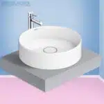 Bộ chậu rửa mặt lavabo đặt bàn Viglacera CM2, men nano titan kháng khuẩn