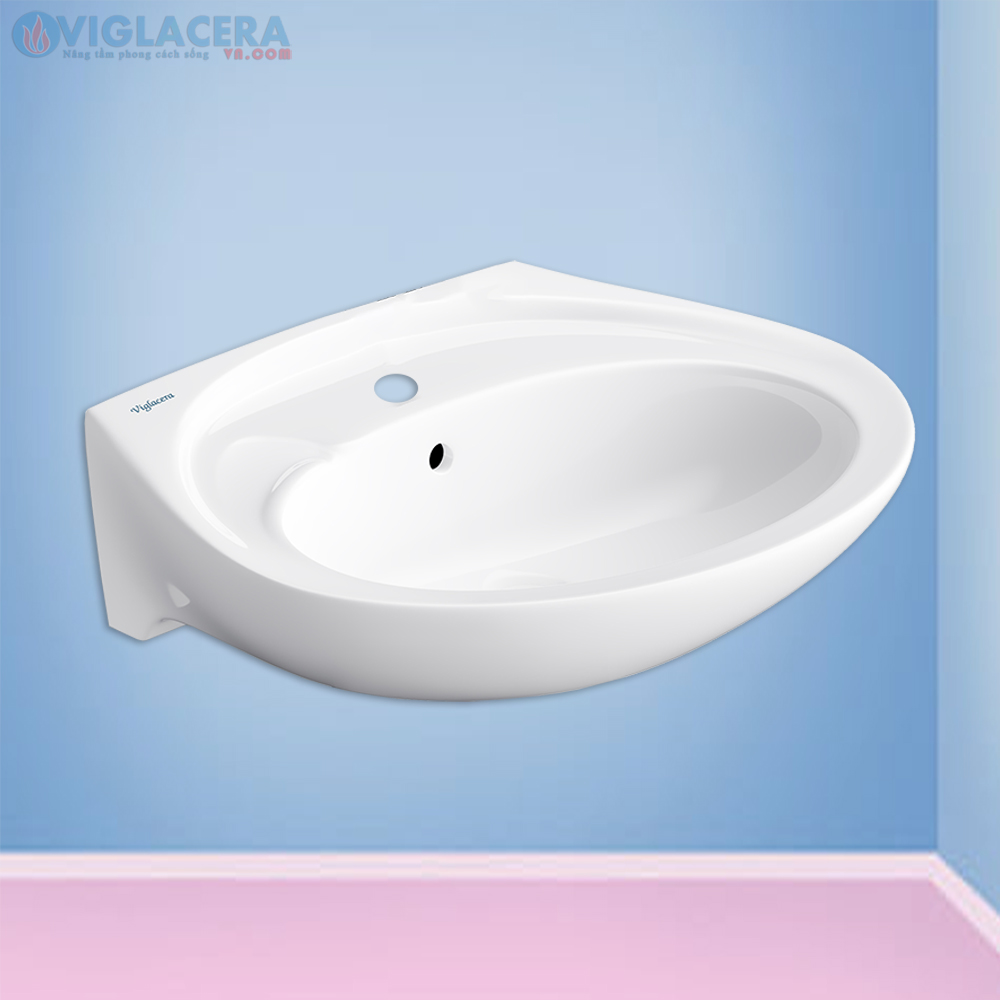 Bộ chậu rửa mặt lavabo treop tường Viglacera VTL2