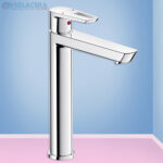 Vòi chậu rửa lavabo nóng lạnh Viglacera VG125 chính hãng cao 30cm dùng chao chậu rửa lavabo đặt bàn dạng tô vòi gắn trên mặt đá.