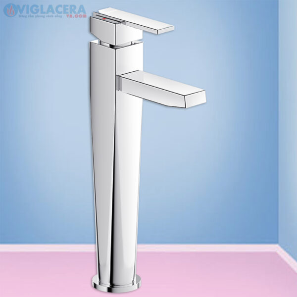 Vòi chậu rửa lavabo nóng lạnh Viglacera VG126 chính hãng cao 30cm dùng chao chậu rửa lavabo đặt bàn dạng tô vòi gắn trên mặt đá.