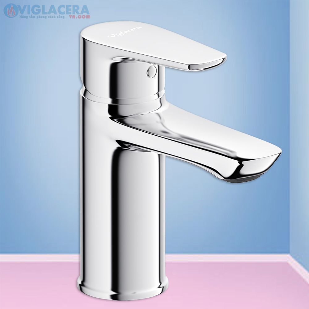 Vòi chậu rửa lavabo nóng lạnh Viglacera VG132.2 chính hãng đúc nguyên khối từ đồng thau cao cấp.