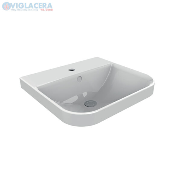 Trọn bộ chậu rửa mặt lavabo treo tường Viglacera V26.560 chính hãng giá rẻ tại Viglaceravn.com