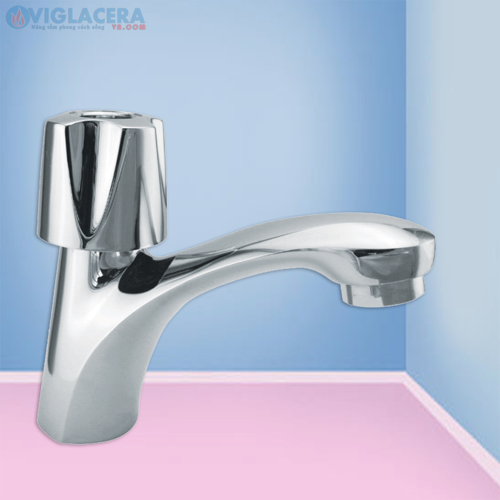 Trọn bộ vòi chậu rửa mặt lavabo dùng nước lạnh Viglacera VG108 chính hãng giá rẻ tại Viglaceravn.com
