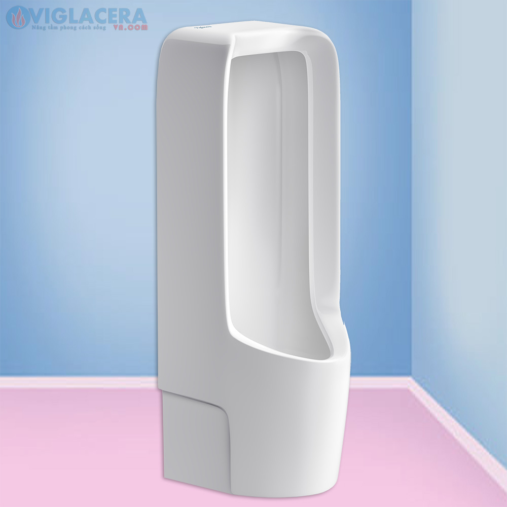 Bồn tiểu, bệ tiểu nam đặt sàn Viglacera BS604, thiết kế vững chắc, men Nano Titan kháng khuẩn chống bám bẩn