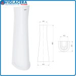 Chân chậu rửa lavabo treo tường liền khối Vigla
