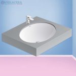 Bộ chậu rửa mặt lavabo đặt bàn Viglacera BS415, men nano titan kháng khuẩn