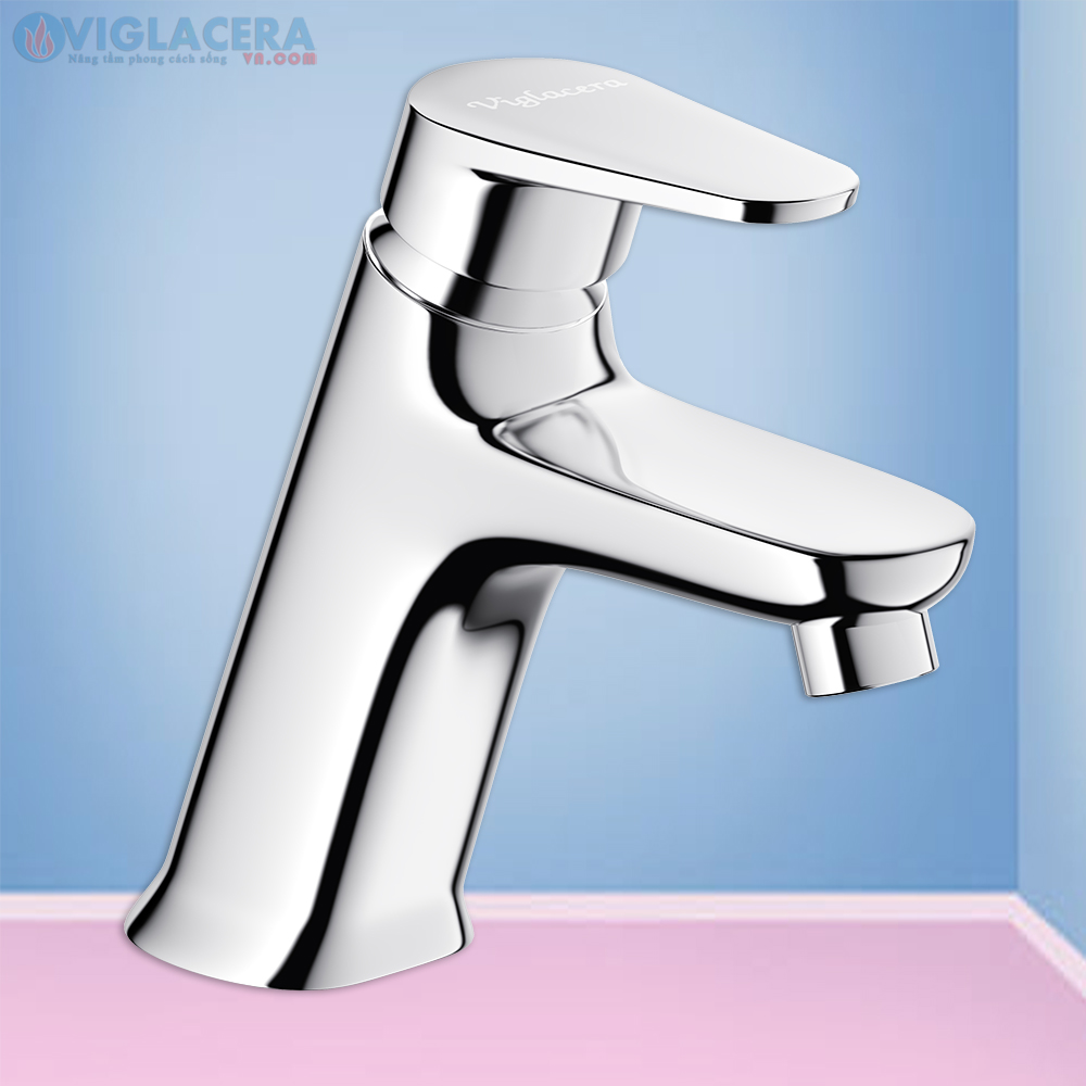 Vòi chậu rửa lavabo lạnh Viglacera VG103 chính hãng đúc nguyên khối từ đồng thau cao cấp.
