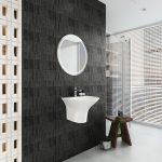 Chậu rửa lavabo treo tường liền khối Viglacera V