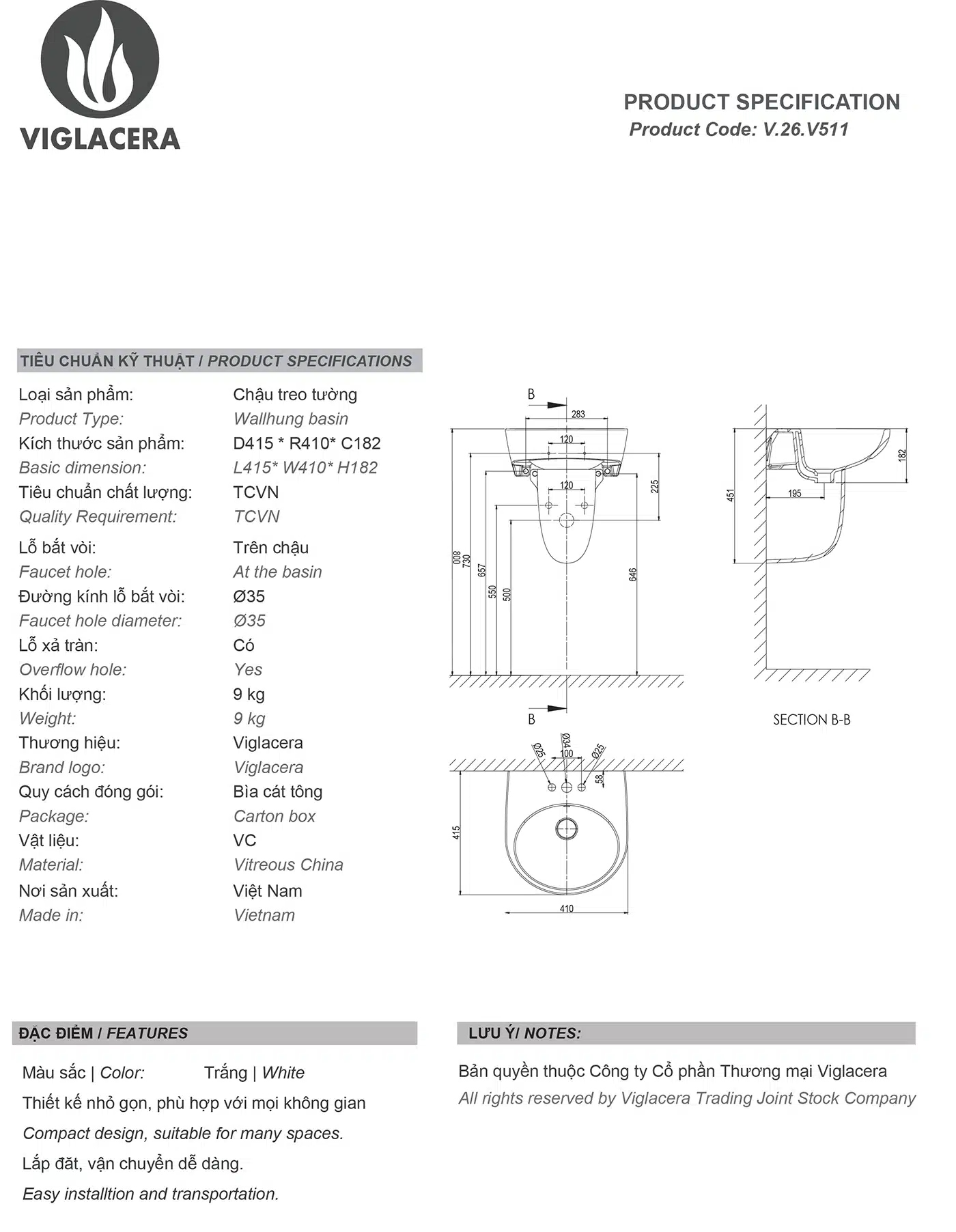 thong-so-chau-rua-lavabo-treo-tuong-viglacera-v511 thong-so-chau-rua-lavabo-treo-tuong-viglacera-v511