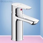 Vòi chậu rửa lavabo nóng lạnh Viglacera VG132 chính hãng đúc nguyên khối từ đồng thau cao cấp.