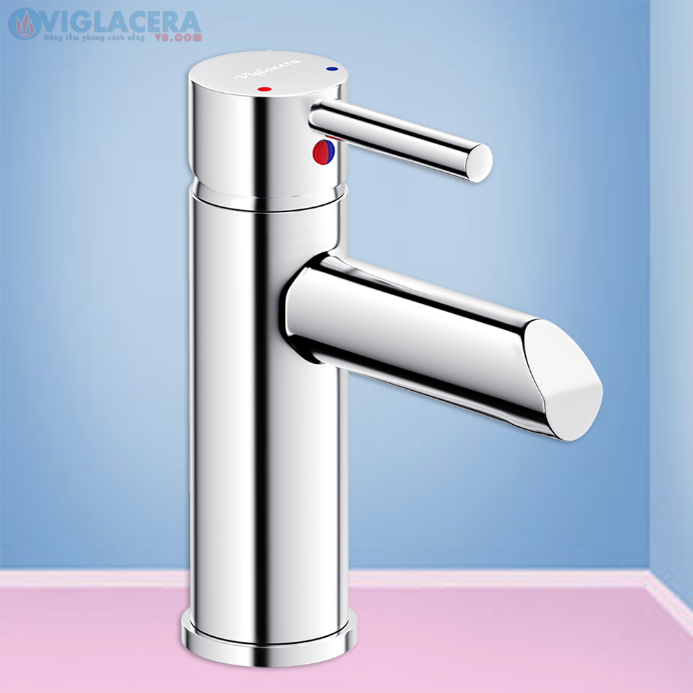 Vòi chậu rửa lavabo nóng lạnh Viglacera VG1 chính hãng đúc nguyên khối từ đồng thau cao cấp.